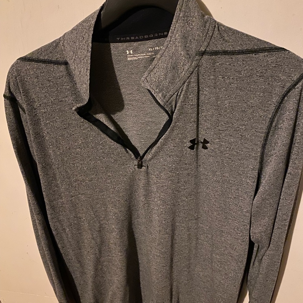 Under Armour Charcoal Quarter-Zip Top